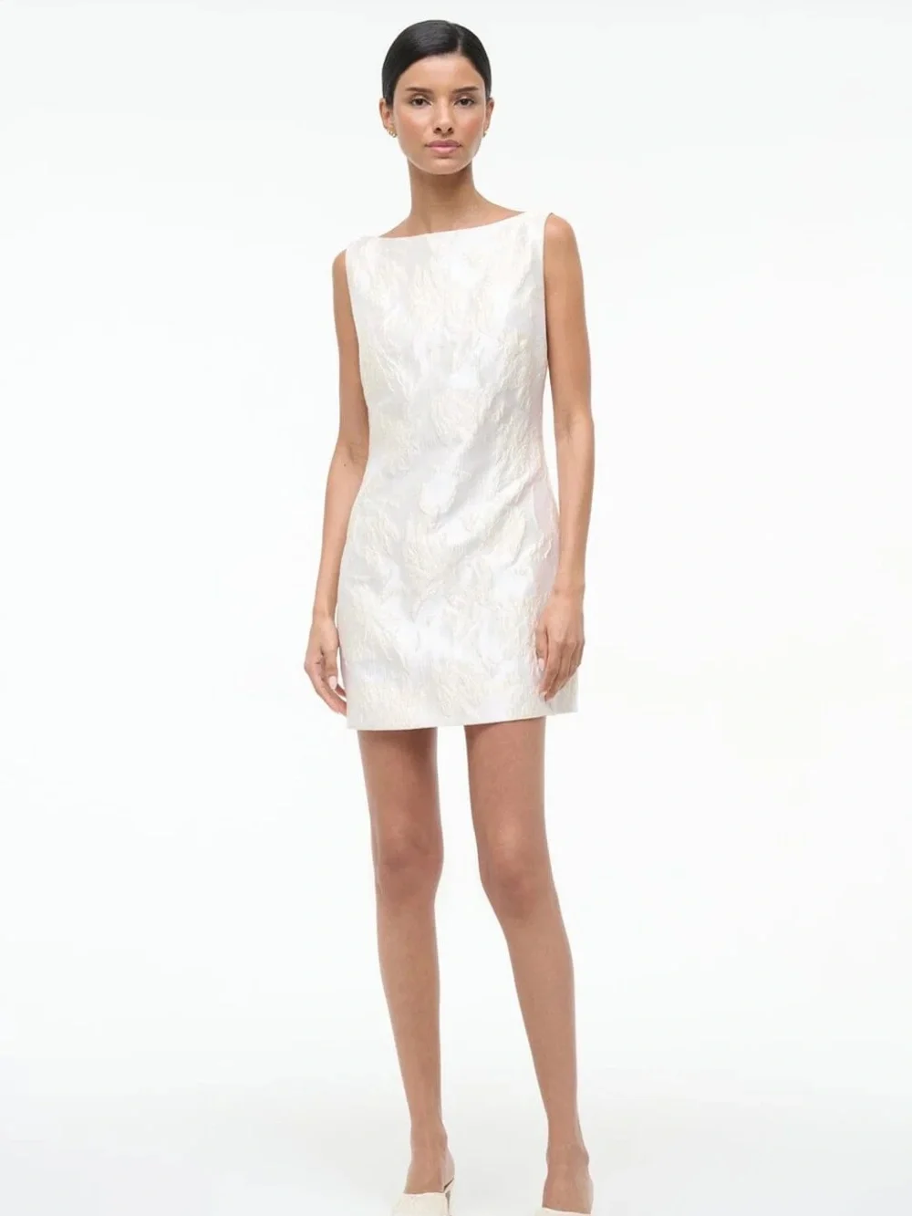 NWT STAUD Mimi Dress Botanica Ivory